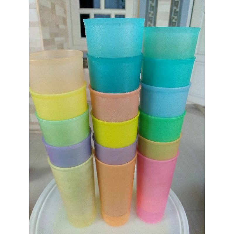 base giant tumbler 500ml tanpa tutup tupperware second preloved