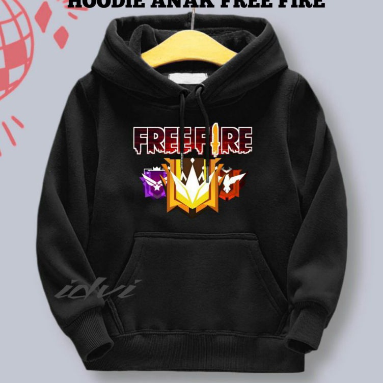 KODE O89E Hoodie Anak FREE FIRE Laki Laki Usia 213thn Sweater Hodie Anak Cowok FF Terbaru  Sweter Ja