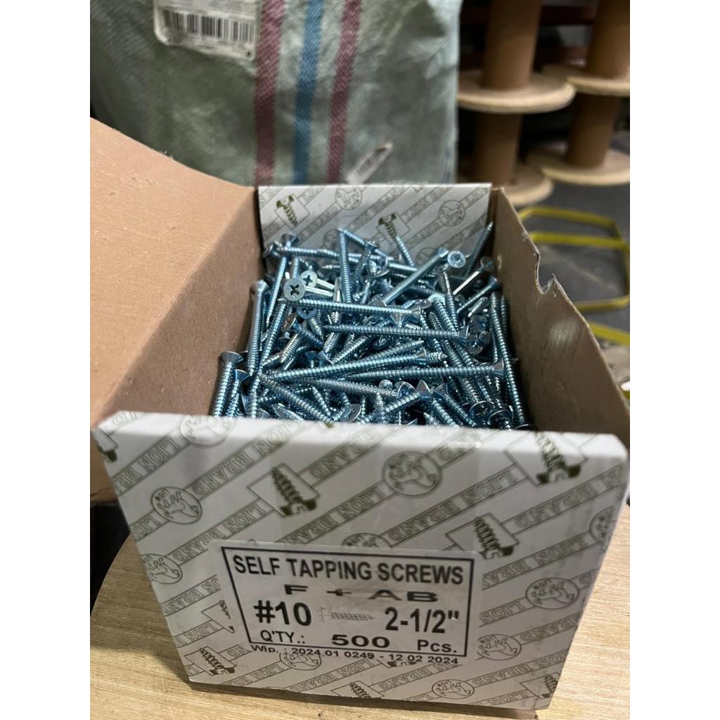 F+AB  SEKRUP TAPPING 10X21/2 ( PANJANG 6cm ) sekrup TAPING 10 X 21/2