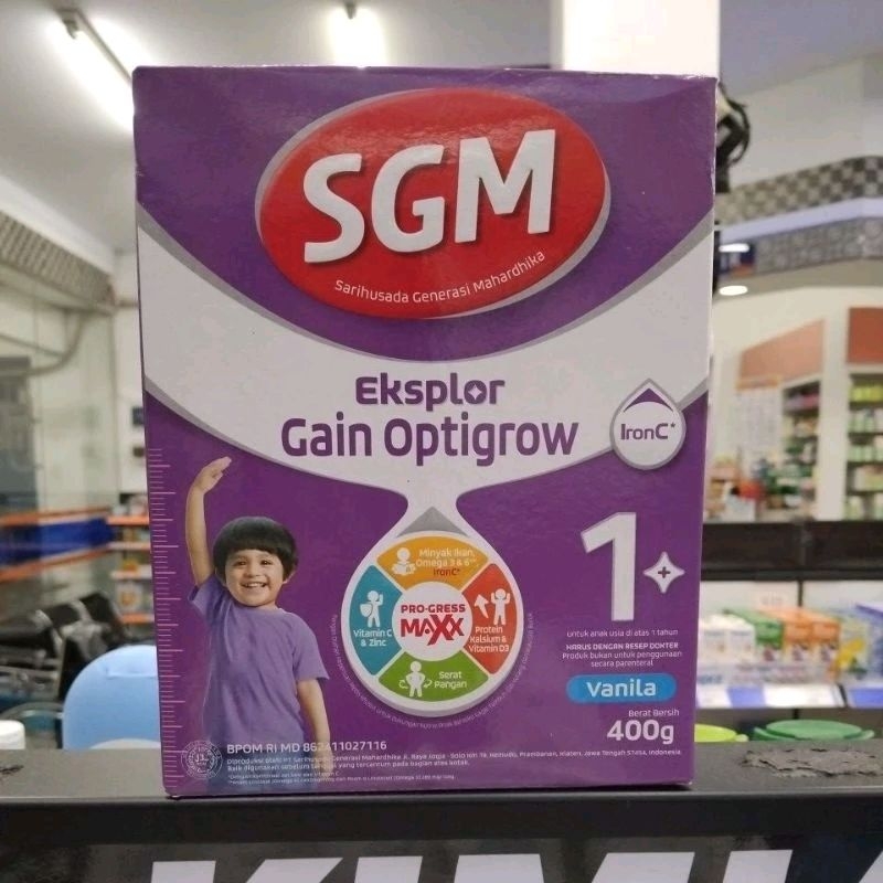 SGM eksplor gain optigrow vanilla 400 gram