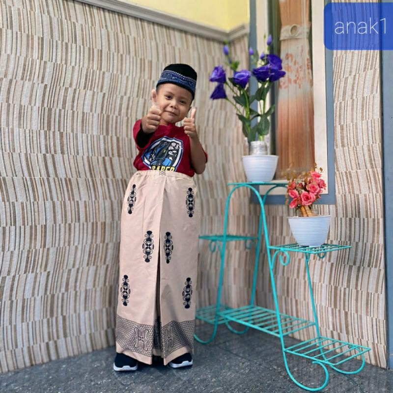 sarung anak instant usia 2 sampai 10 tahun model rok sarung batik anak instant sarung anak laki laki