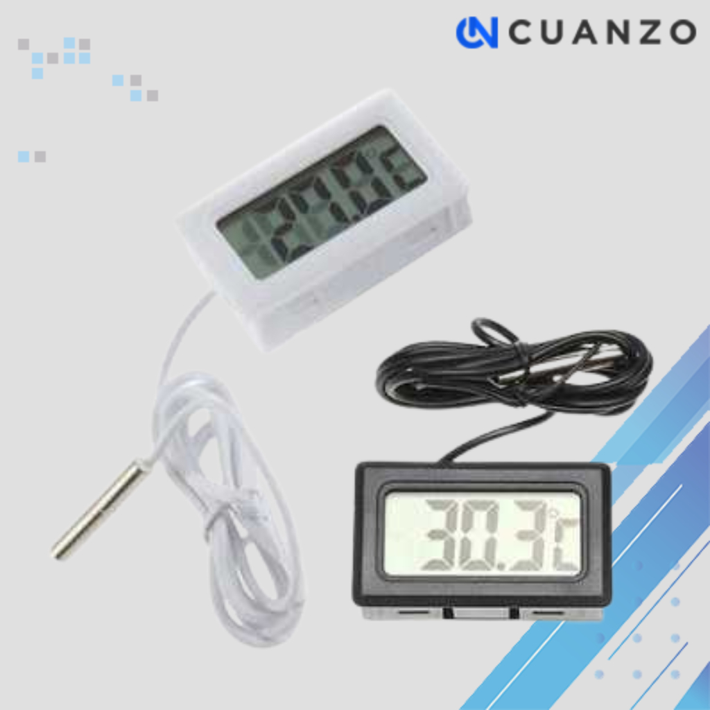 Pengukur Suhu Digital Termometer Aquarium Fish Tank Kabel 1M  / Termometer Aquarium Akuarium Digital