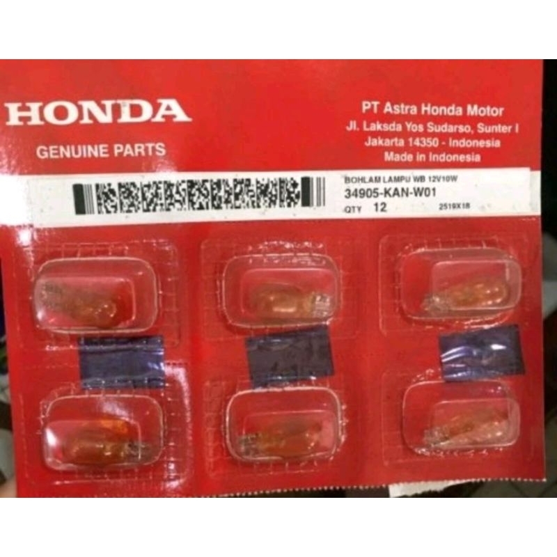 34905-KAN-W01 HGP AHM 100% Dop Lampu Sein BEAT LEGENDA REVO SUPRA X 125  34905KANW0.