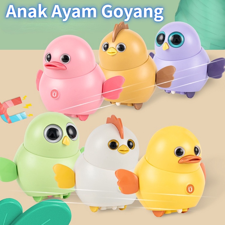 HARGA SPESIAL Wobble Wobble PreschoolMainan ayam Bayi Wobble Wobble Kendaraan Mainan Berayun Magnet 