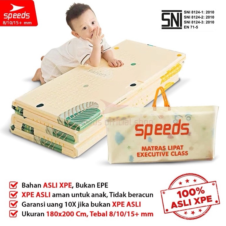 STOK TERBARU SNI SPEEDS playmat Bayi 18x2 Karpet Lipat Anak karpet lantai bayi Playmate Bayialas lan