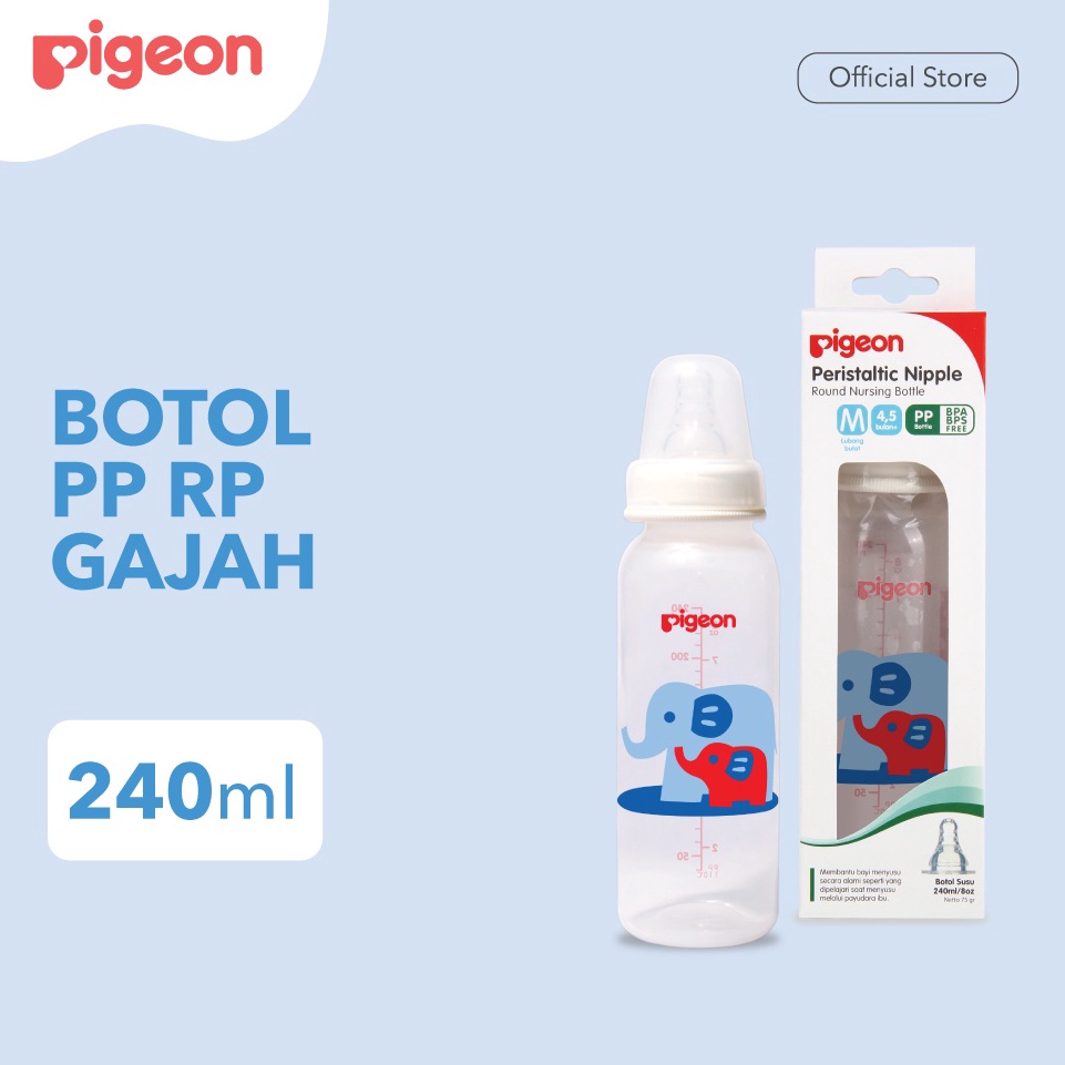 VIRAL PIGEON Botol PP RP 24Ml  Gajah  Botol Bayi