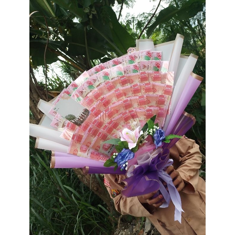 Buket uang kosong jumbo 50-60 slot/ Buket jumbo/ Buket uang kosong 50-60 slot/ Buket ulang tahun/ bu