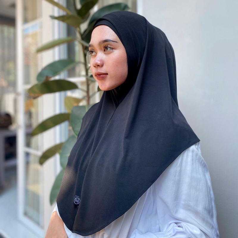 bergo hamidah + inner / inner terpisah / hijab instan malayu