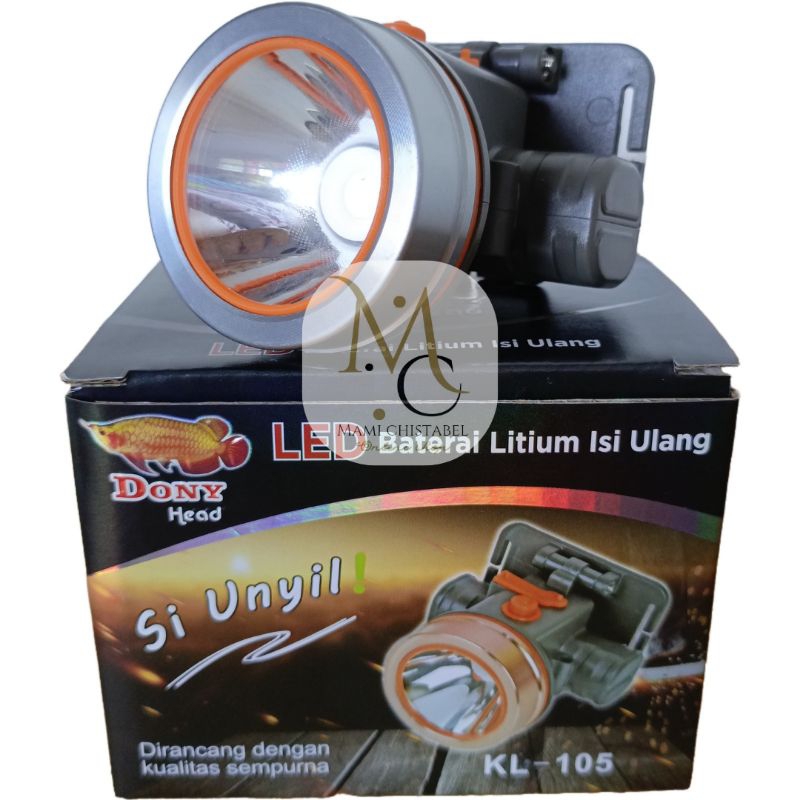 [Free Hadiah] Senter Kepala Head Lamp DONY 5 watt Si Unyil KL 105