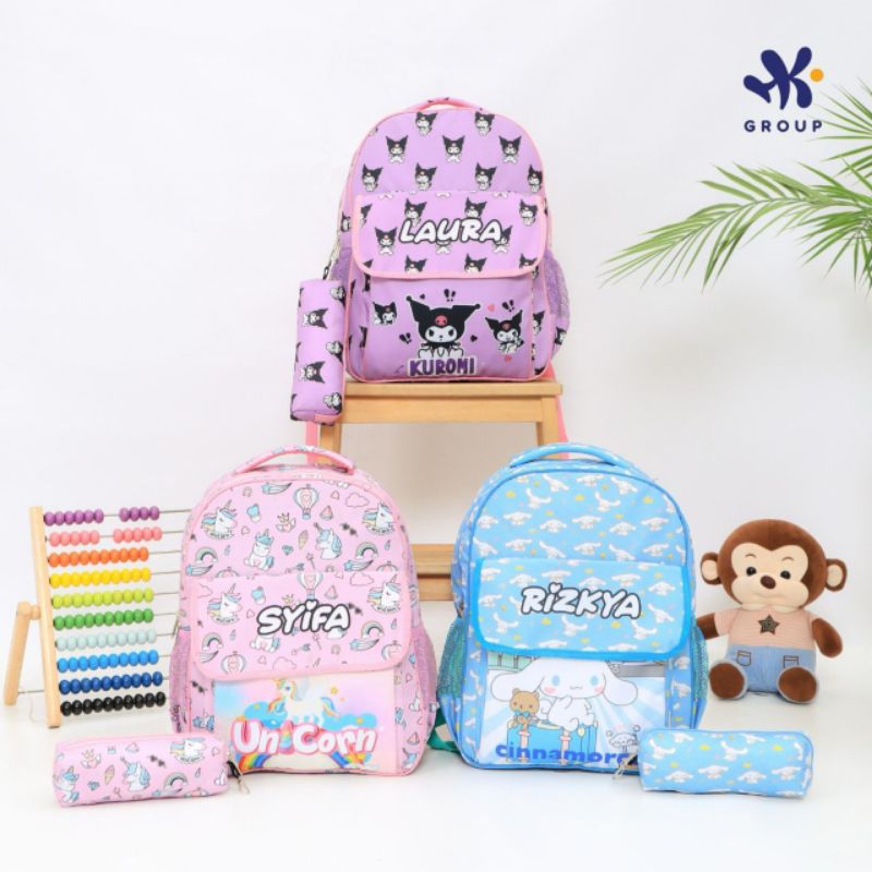 PO ‼️ JANGAN CO SEKARANG ‼️ BACA DESKRIPSI ‼️ TAS RANSEL CUSTOM NAMA HK GRUP