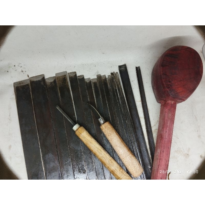 tatah alat pahat serut kayu bambu komplit murah