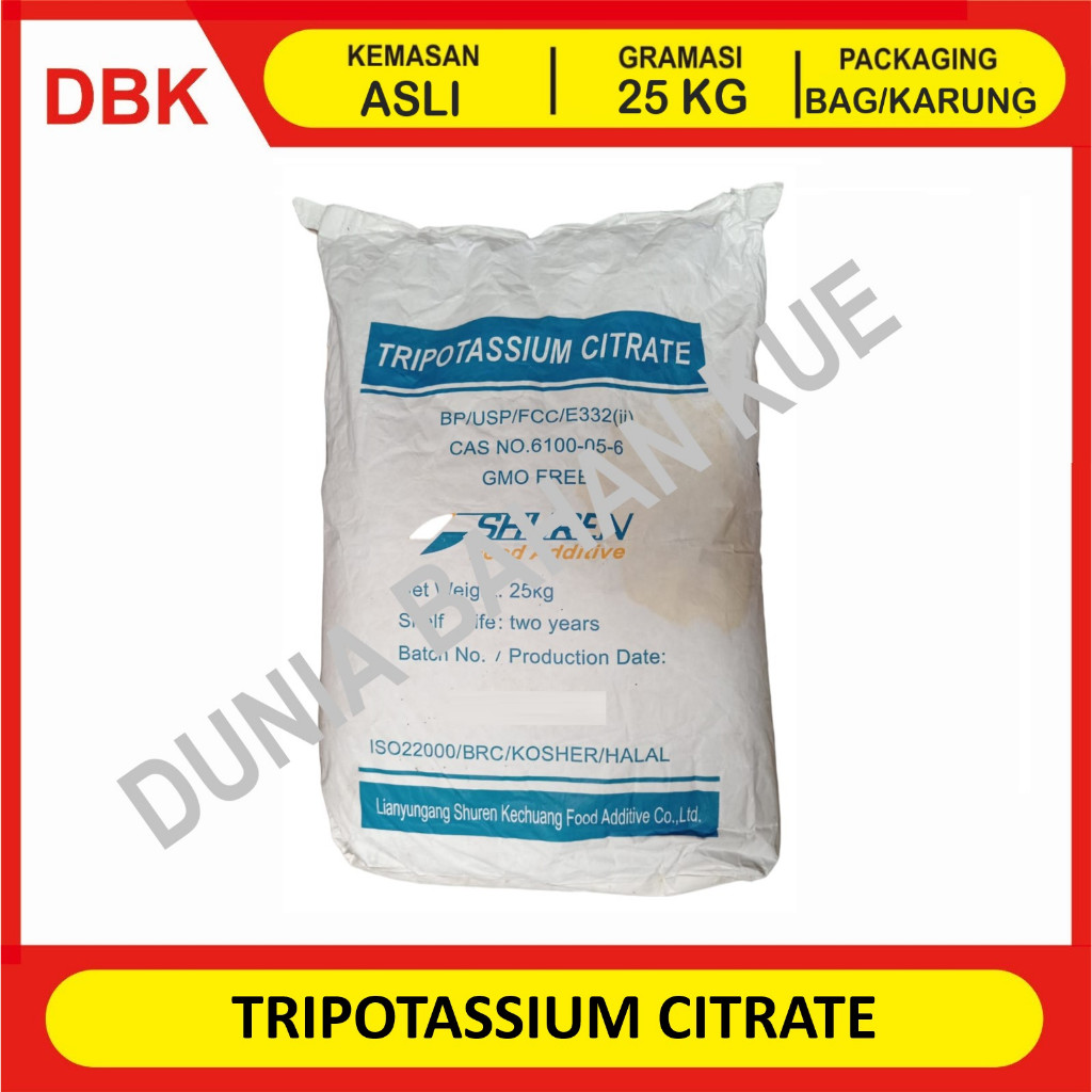 

TRIPOTASSIUM CITRATE LIANYUNGANG RRC - 1 BAG 25 KG