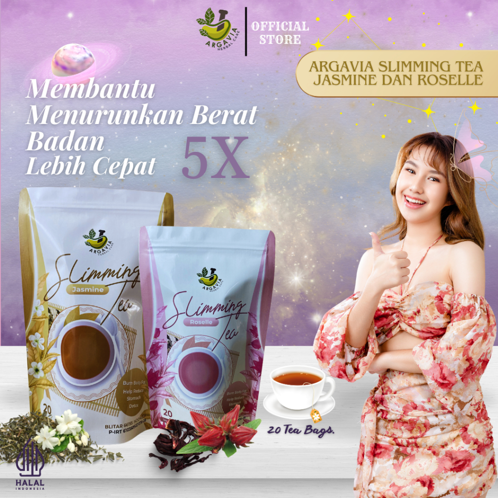

Paket Hemat Teh Detox Jasmine & Roselle Slimming Tea