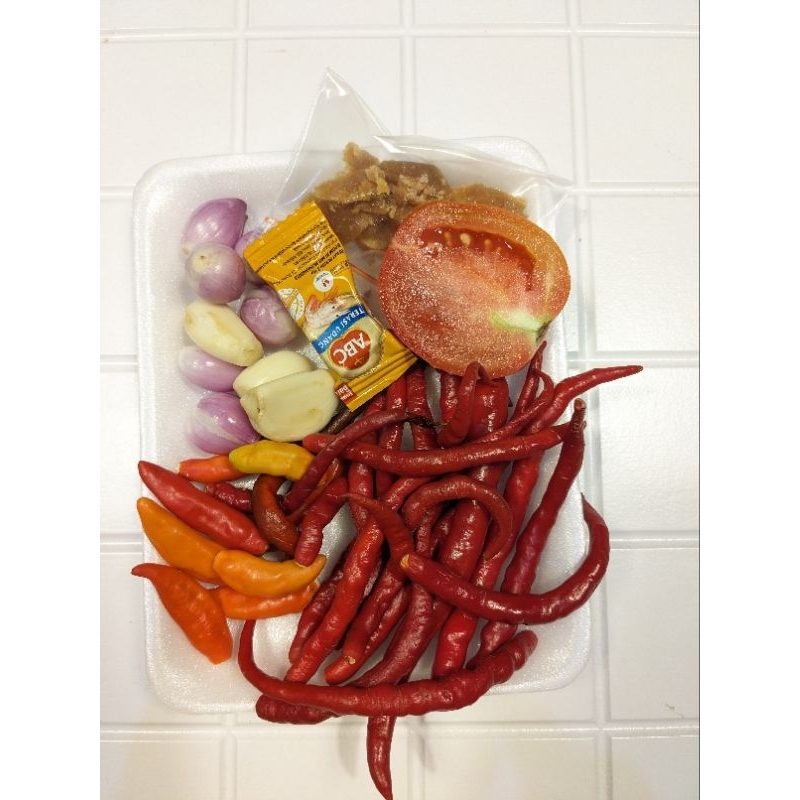 

Paket sambal terasi uleg