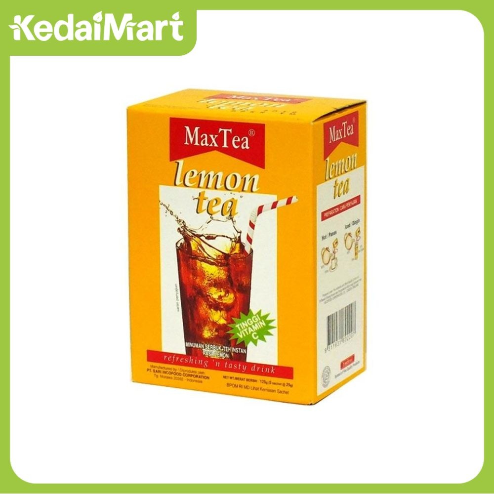 

Max Tea Lemon Tea Isi 5 x 25 Gram