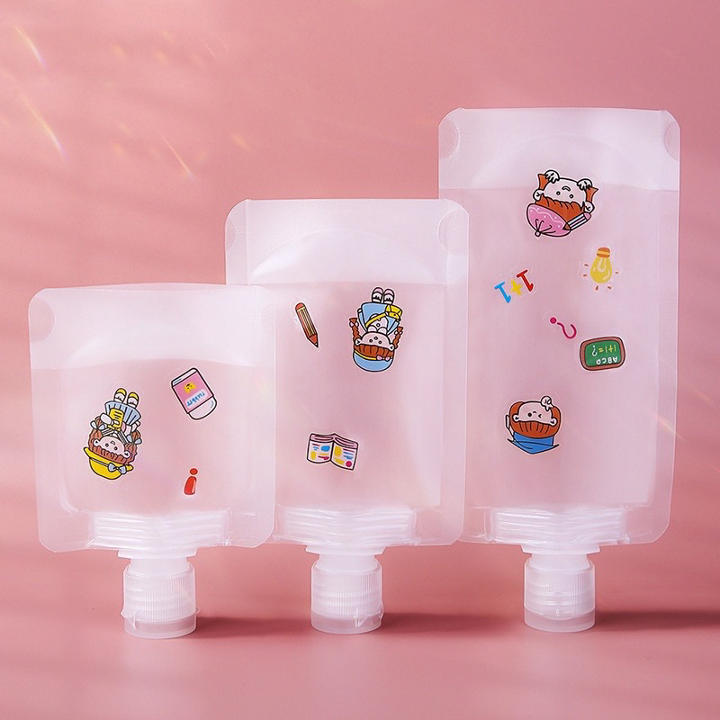 Kantong Plastik Kemasan Lotion Travel Pouch Skincare Travel Pouch Wadah Kosmetik