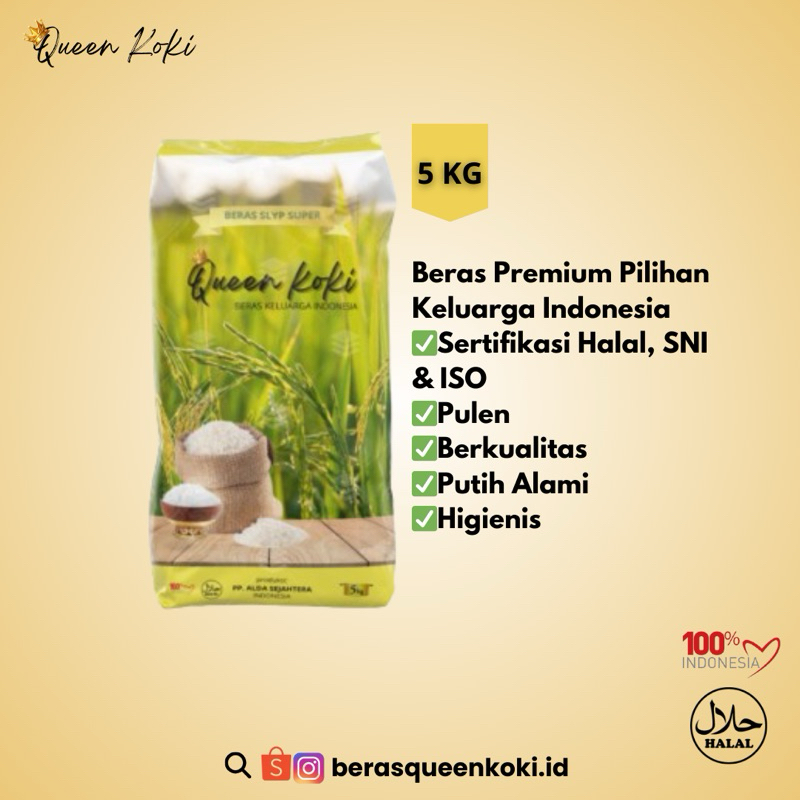 

Beras Queen koki Premium 5KG