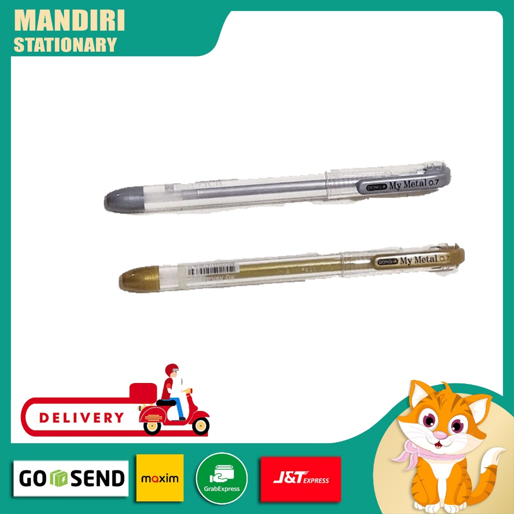 

Pena gel Dong-A My Metal (tinta emas/silver)