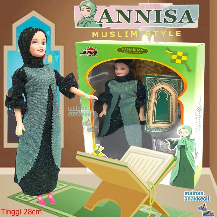 Barbie Annisa Busana Muslim Style Boneka Mainan Anak Perempuan