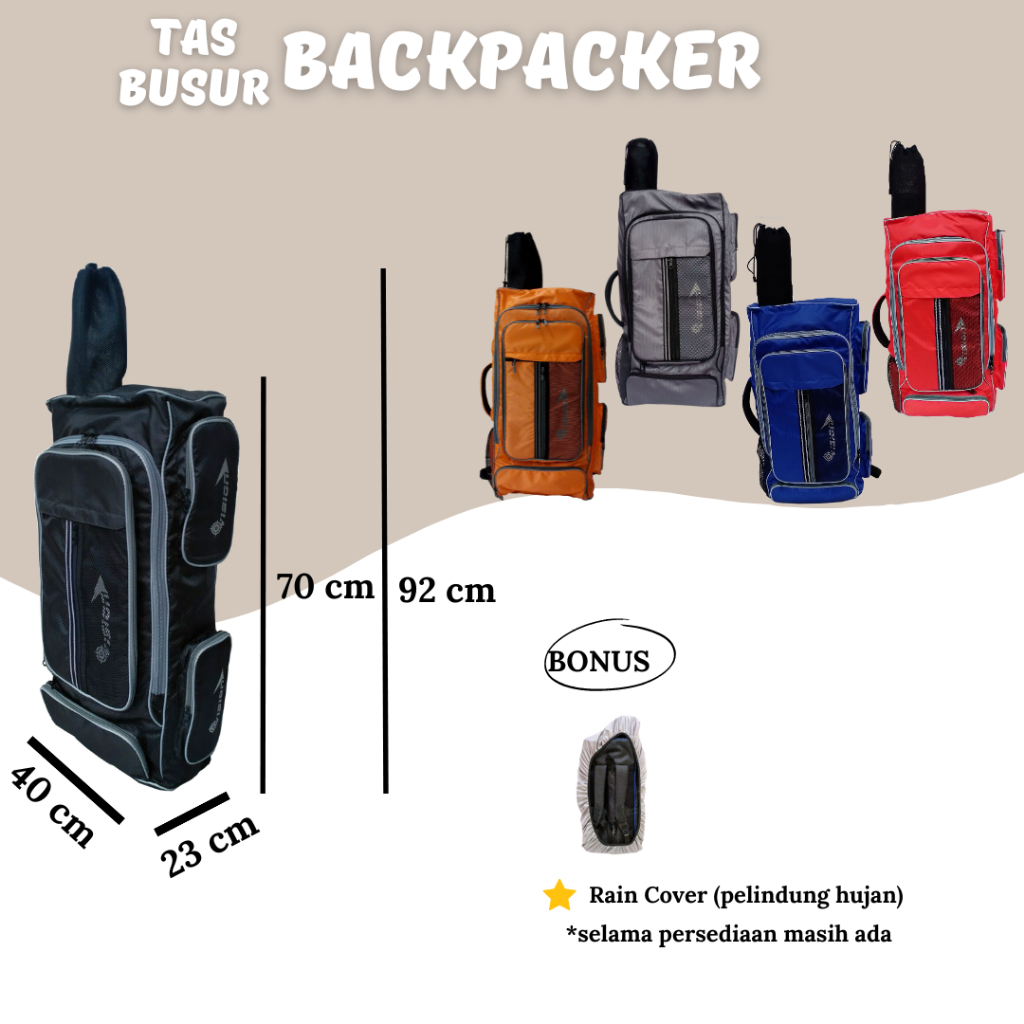TAS BUSUR PANAH BACKPACKER PREMIUM | Tas Panahan Bow Bag Case Archery
