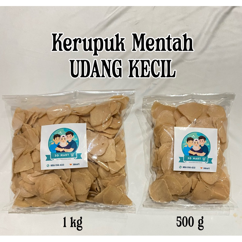 

Kerupuk Mentah Udang Kecil 1 Kg / 500gr Murah Viral | Kerupuk Seblak | Kerupuk Murah