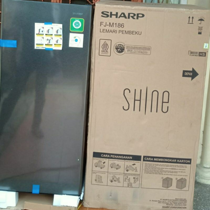 FREEZER SHARP FJ M186A HS 6 RAK/FREEZER ASI/LEMARI PEMBEKU/FREEZER ES BATU/FREEZER SHARP 6 RAK FJ M1