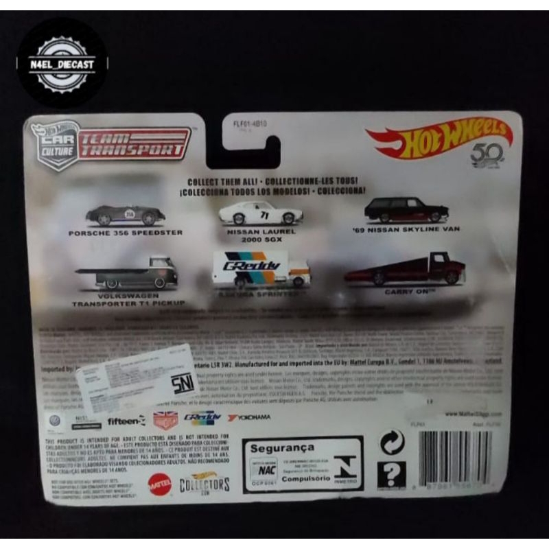 Hotwheels Team Transport Porsche 356 Speedster