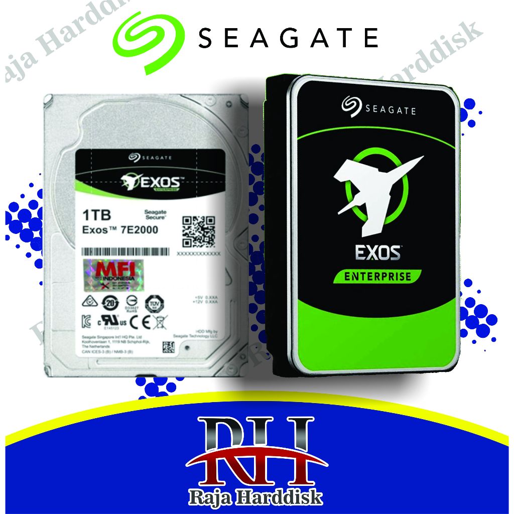 Seagate EXOS 7E2000 HDD / Hardisk Enterprise 1TB SAS 2.5" 7200RPM