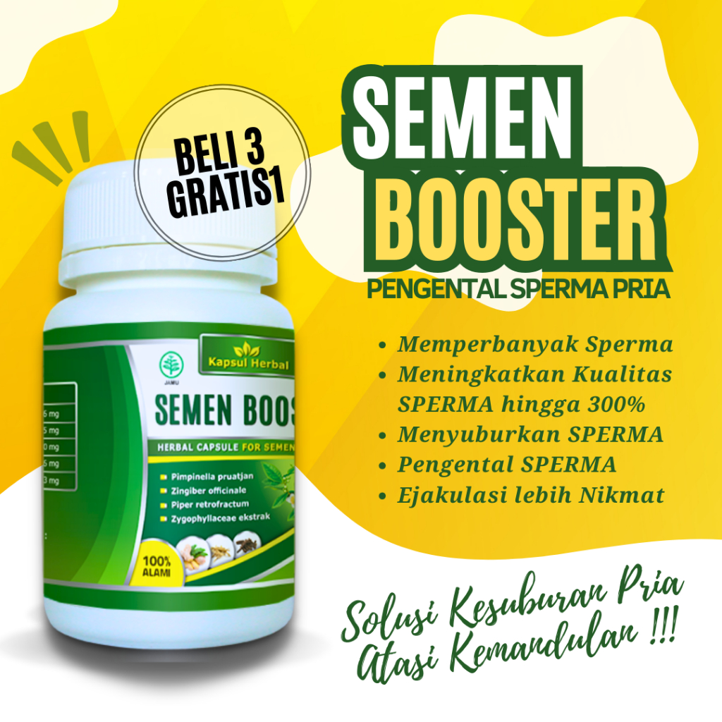 🆂🅴🅼🅴🅽 🅱🅾🅾🆂🆃🅴🆁 Semen Boster - pengental sperma pria SEMEN BOSTER Pengental Penyubur Sperma Laki laki 