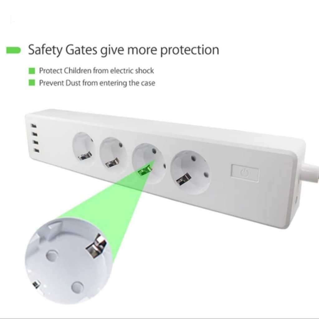 Stop Kontak Dengan Smart Wifi / Colokan Listrik / Terminal Colokan Listrik / Stop Kontak Kabel Data