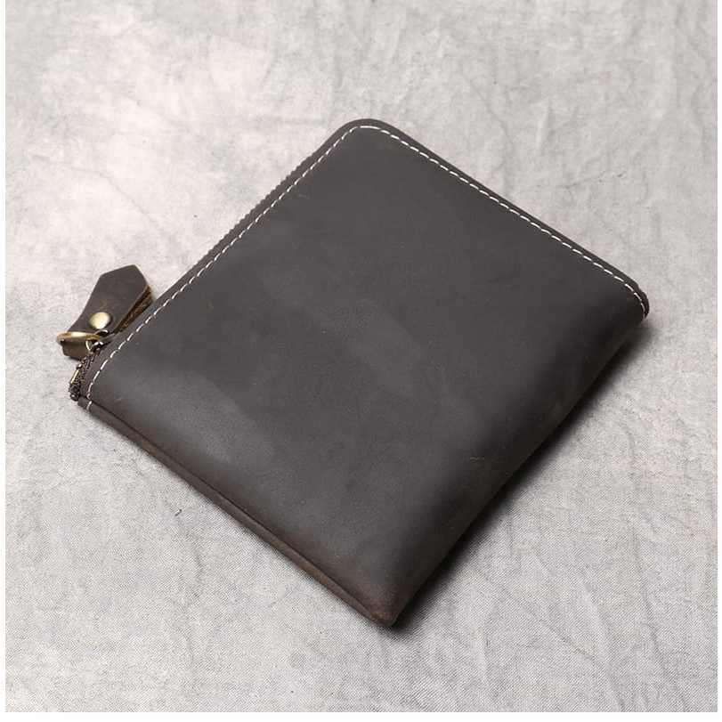 Dompet kulit mini pria kulit sapi asli Garut