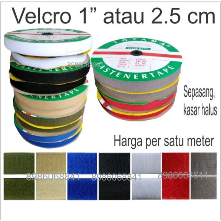 Perekat Set (Sepasang Kasar  Halus) Perekat Velcro Magic Tape Perekat Sepatu Baju Tas Tas Ransel Ker