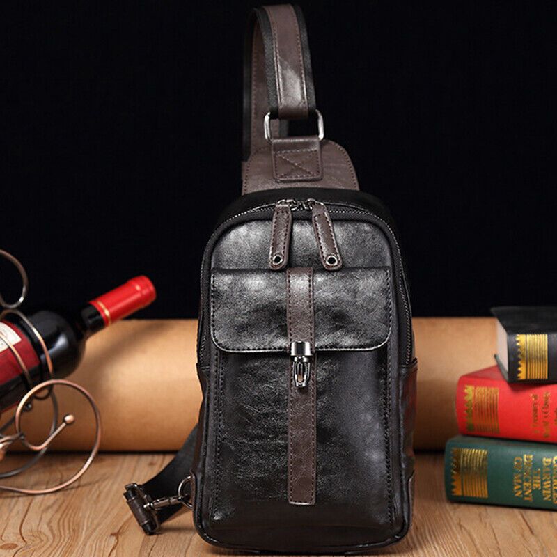 TAS SELEMPANG PRIA VINTAGE / TAS SELEMPANG KULIT PU / 100% ASLI GARUT