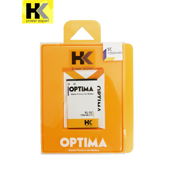 Original HK Optima Baterai Nokia BL-5C 1350 mAh 3.7V Double IC