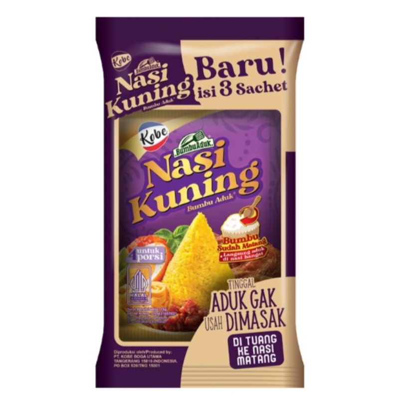 

Kobe Bumbu Aduk Nasi Kuning 3 x 15 g