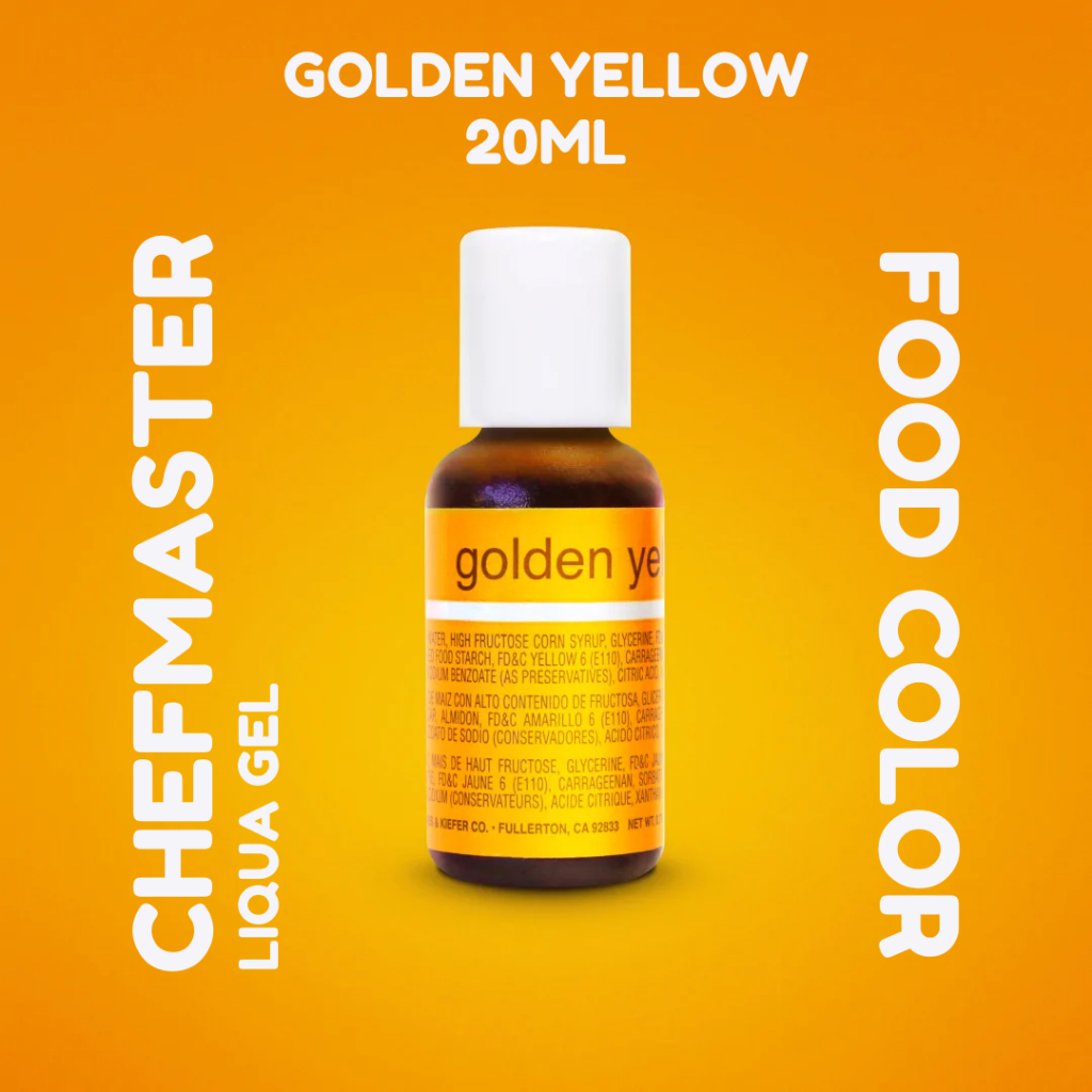 

Chefmaster Liqua Gel - Golden Yellow 20gr / Pewarna Makanan Kue