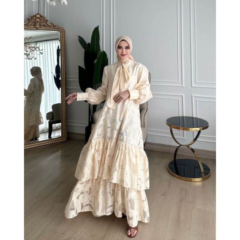 (BISA COD) 100% ORI GAMIS BROKAT PRINCESS BY SHELLASAUKIA