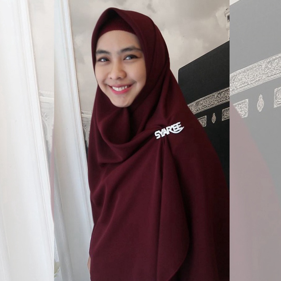 KODE G12J Alifa 15  BEST SELLER ORIGINAL Jilbab Segi Empat Syari Hijab Syar i Neci Panjang Lebar Jum