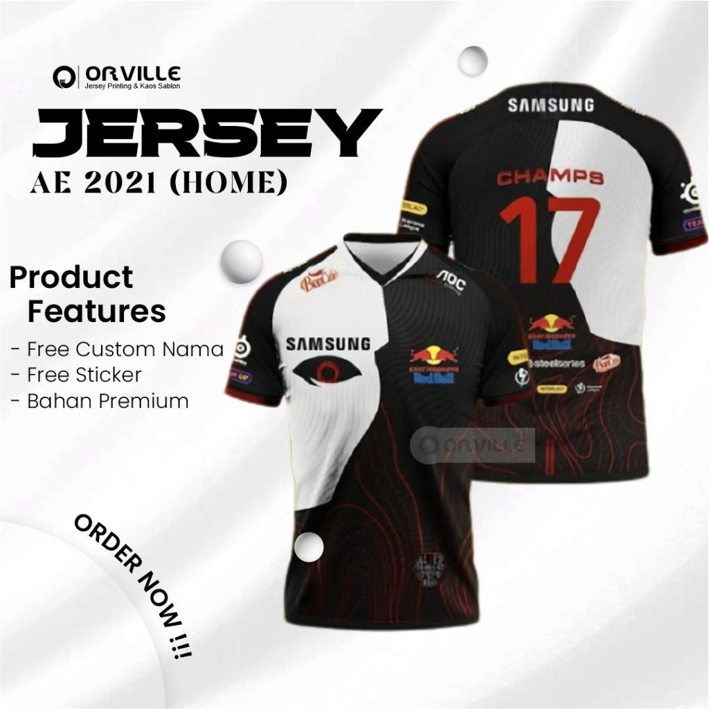 JERSEY GAMING ALTER EGO ESPORT TERBARU 2020 & 2021 / FREE CUSTOM NAME / FREE STICKER