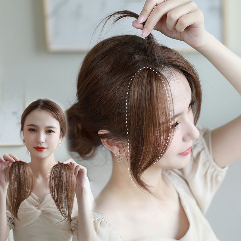 Klip Poni Samping / Poni Palsu Panjang Belah / wig poni / poni clip / Poni Samping Kiri / Poni Sampi