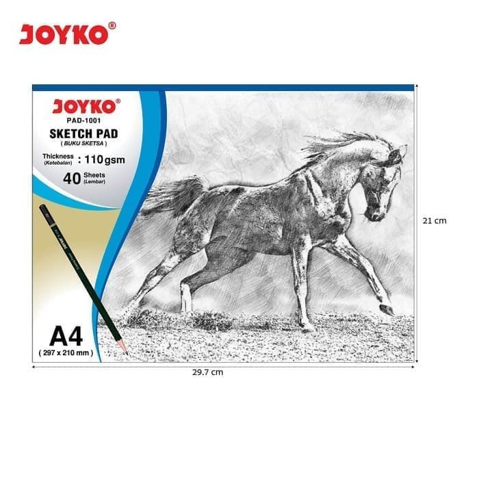 

JOYKO SKETCH BOOK UKURAN A4 BUKU GAMBAR PAD 1001