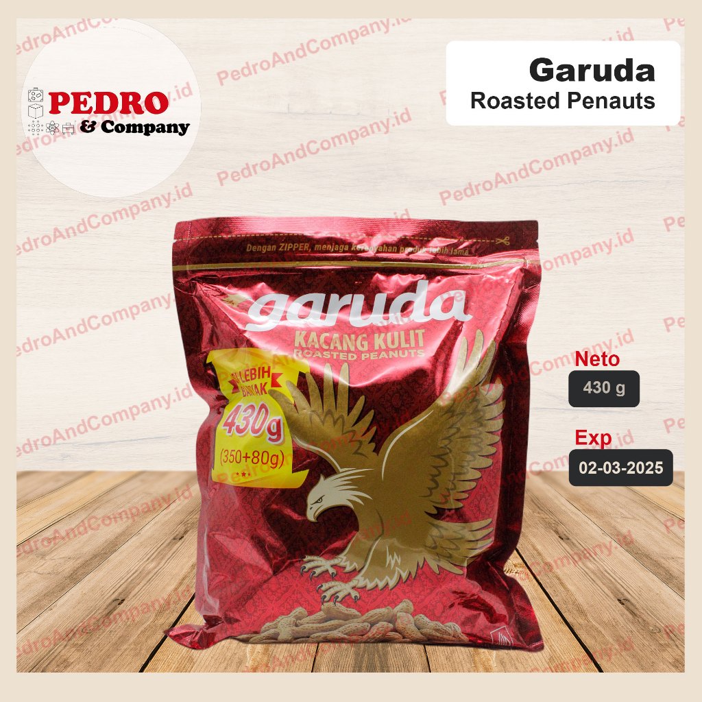 

Garuda kacang kulit roasted peanut 430 gram kacang panggang kulit