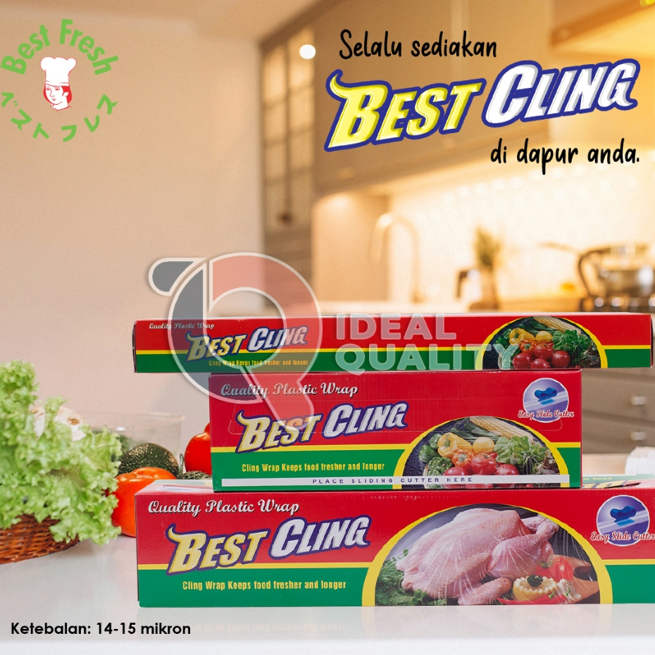WRAPPING PLASTIK MAKANAN 45 CM X 500 M BC 45 BEST CLING WRAPPING CLING WRAP PLASTIK BUAH