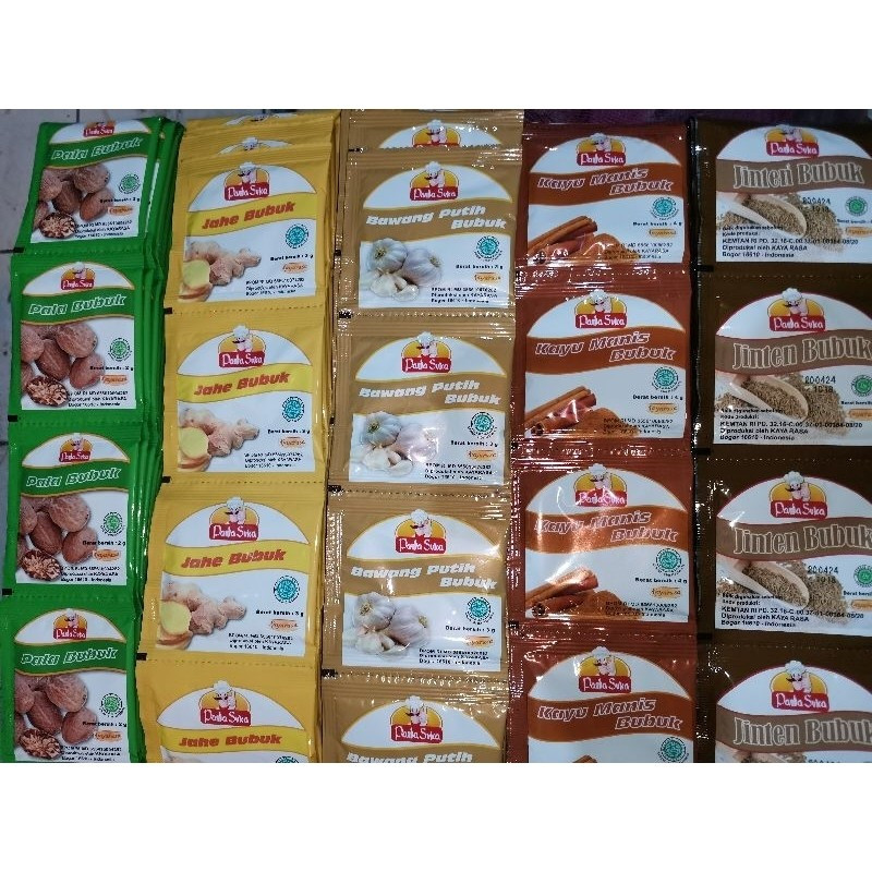 PADA SUKA Bumbu Dapur 1 Renceng Isi 12 Sachet Padasuka