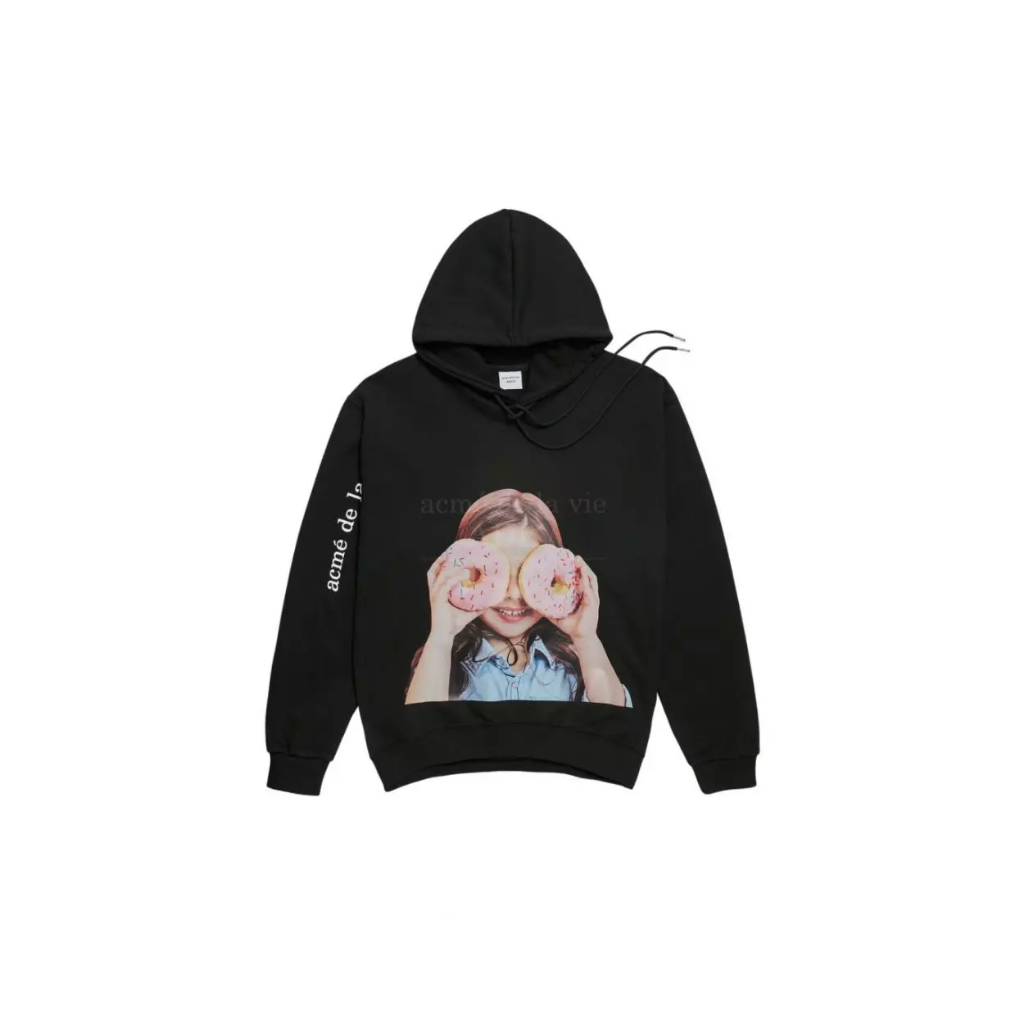 ADLV Baby Face Hoodie Black DONUT 3