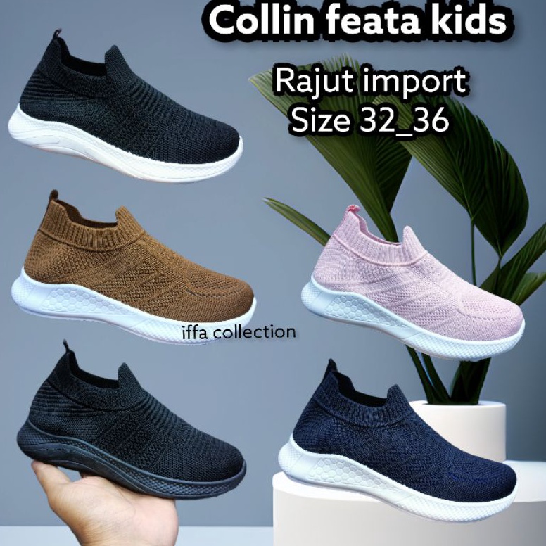 KODE Y32E sepatu collin feata kids rajut import redy di toko iffa