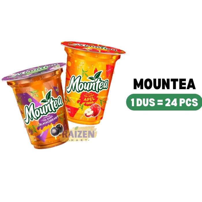 Mountea Minuman Rasa Teh Buah 1 dus isi 24 pcs