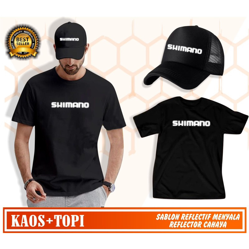 Paket Topi Mancing Pria Kaos Mancing Baju Mancing Pria
