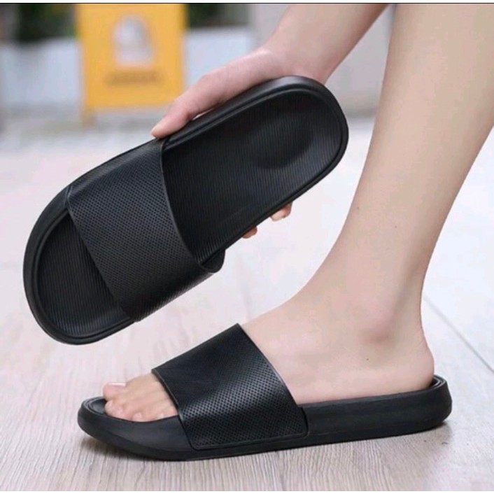 Sandal Slop / Slide Polos Pria dan Wanita Upper Jaring