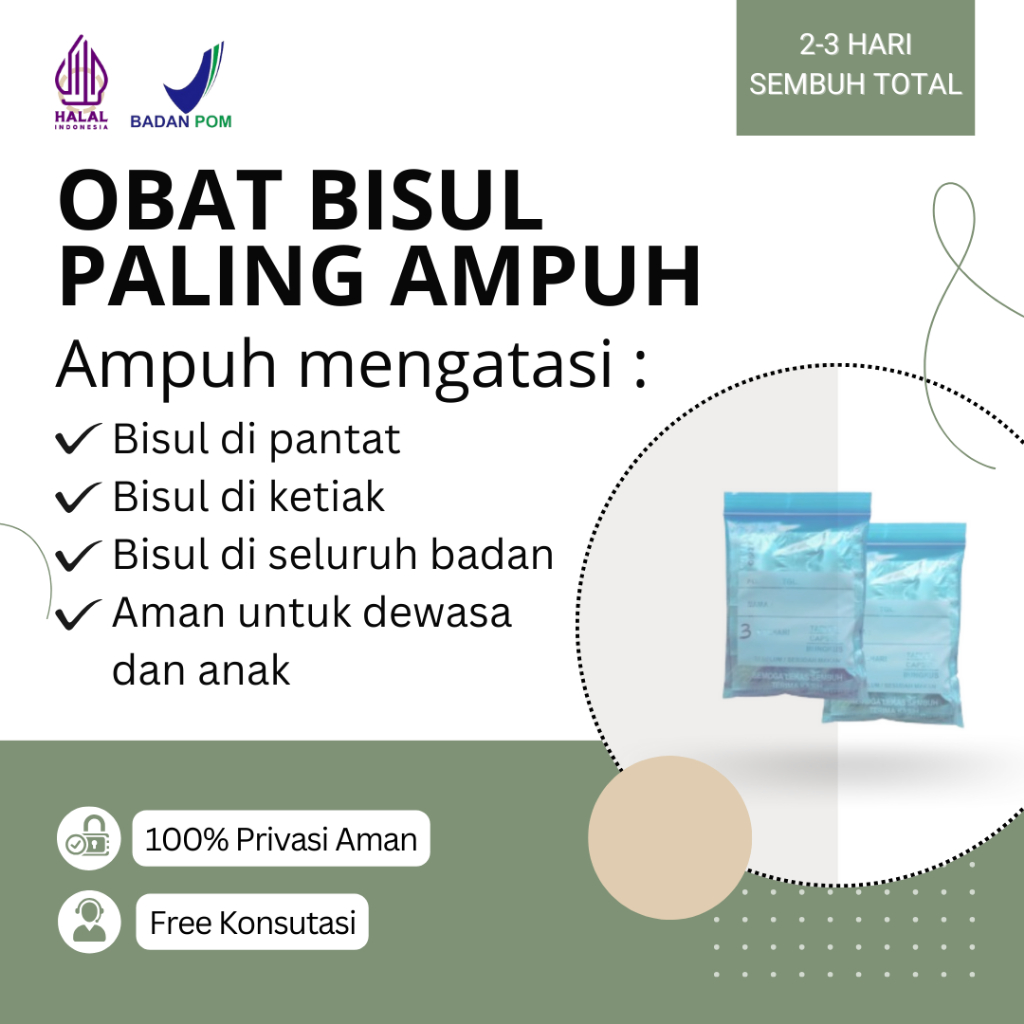 Obat Bisul Paling Ampuh / Obat Bisul di Pantat / Obat Bisul di Ketiak / Obat Bisul Anak Paling Ampuh